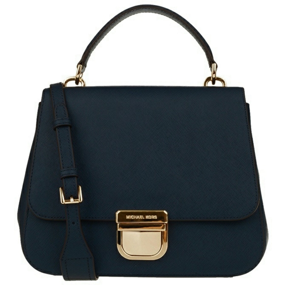 MICHAEL KORS Medium Bridgette Messenger Navy - Picture 8 of 8